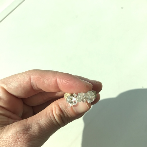 Macrame Gem Stone Rings - Picture 5 of 5